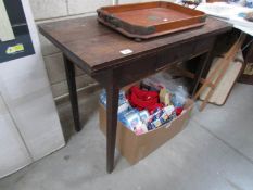 A fold over card table