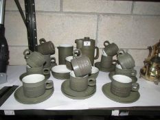 A stoneware coffee set