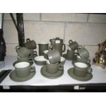 A stoneware coffee set