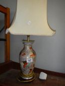 An oriental style table lamp
