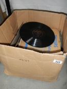 A collection of approximately 70 78rpm records including Sinatra, Eddie Fisher, HMV,