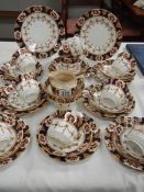 A quantity of Victorian china tea ware