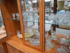 A mixed lot of glass ware