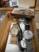 A collection of watches including vintage,