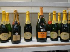 14 bottles of sparkling wine including champagne