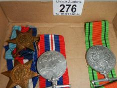 4 WW2 medals, defence, war, 1939-45 star,