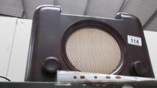 A vintage Bush bakelite radio