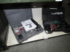 A cordless hammer drill and one other item