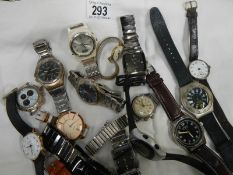 A collection of watches including Sekonda (approximately 17)