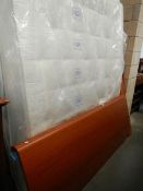 A good quality 6ft teak bed with mattress