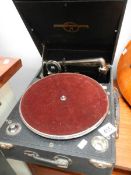 A vintage picnic gramaphone