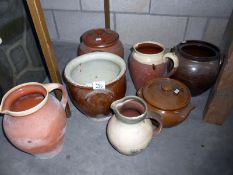 A quantity of ceramic pots and jugs etc