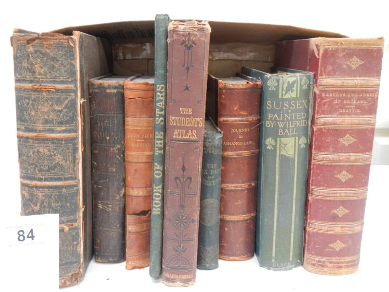 Antiquarian - 9 books including Castle & Abbeys of England by William Beattie c 1842, Poor Jack by - Bild 2 aus 2