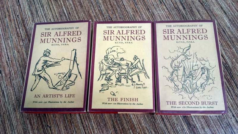 The Autobiography of Sir Alfred Munnings 3 vols 1st edition in jackets - Bild 2 aus 2