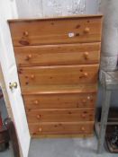 2 pine 3 drawer chests