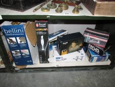 A quantity of boxed used electrical items, sold as seen