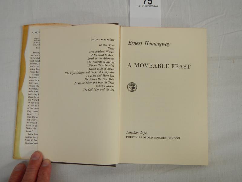 Hemingway, Ernest - A Moveable Feast, 1st Ed with dj, Jonathan Cape, 1964 - Bild 5 aus 6