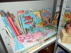 A collection of children's annuals including Blue Peter,