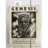 Genesis The First Book of Moses Wood Engravings by Hermann Fechenbach