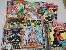 Nearly 50 Moon Knight comics, Marvel Saga 1-25, 12 Marvel Superheroes comics plus over 100 Marvel