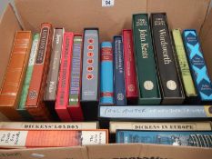 20 Folio Society Books including The Grapes of Wrath, Enigma and The Folio Poets etc all in