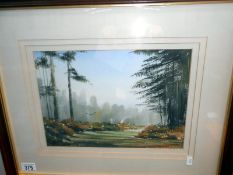A framed and glazed watercolour