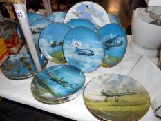 A quantity of aircraft related collector's plates