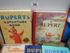 An excellent collection of Rupert the Bear facsimile annuals 1939,1940,1941,1942,1943,1944,1945,