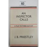 Priestley, J B - An Inspector Calls, 1st Edition, 1947 with dustjacket,