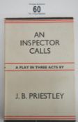 Priestley, J B - An Inspector Calls, 1st Edition, 1947 with dustjacket,