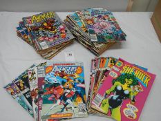 A collection of West Coast Avengers cmics 2-60, 76-99, 101 mini series 1-4, Annuals 7-8 and