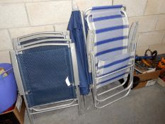 A quantity of garden chairs