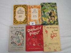 6 Gerald Durrell novels including The Overloaded Ark, The Bafut Beagles, The Drunken Forest, The