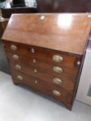 A Georgian oak bureau