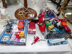 A mixed lot of toys including Power Rangers