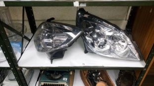 A pair of car head lights