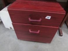 A 2 drawer filing chest