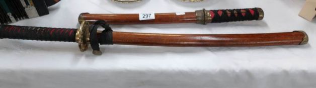 2 contemporary Japanese 'Bushido' style swords
