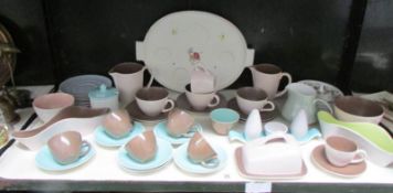 A mixed lot of Poole pottery,