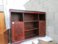 A mahogany effect book case