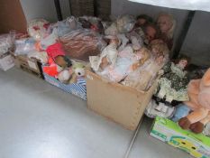 5 boxes of dolls and soft toys