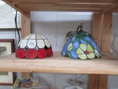 2 Tiffany style lamp shades