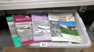 A box of aircraft magazines including Royal observation Corps