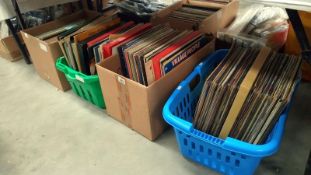 4 boxed of LP records