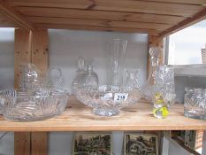 A mixed lot of glass,