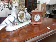 A china clock and one other