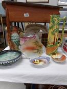 A mixed lot of china including H J Wood,