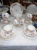 Approximately 25 pieces of vintage tea ware