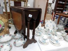 A small drop leaf table
