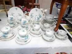 60 pieces of Royal Albert 'Forget-me-not' tea ware